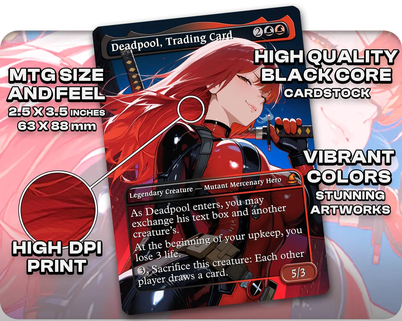Deadpool, Trading Card