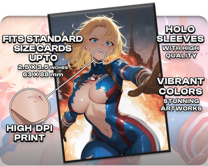 Captain America, First Avenger (100x Holo Sleeves)