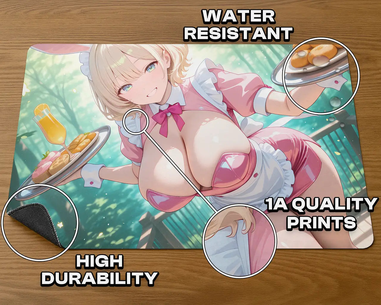 Ms. Bumbleflowers | ProxyWaifus Playmat | 14x24" / 35x60cm