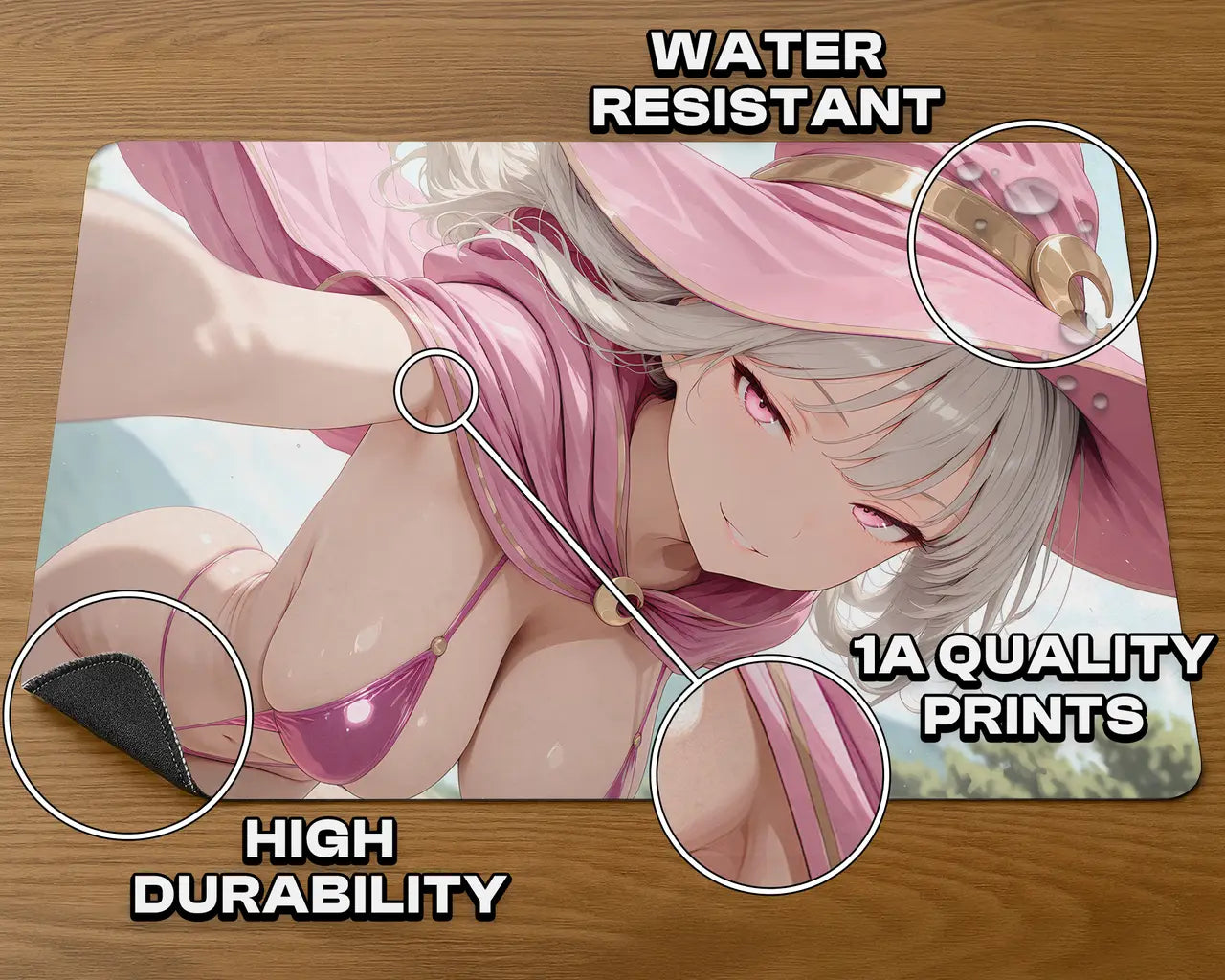 Luna, ProxyWaifus Mascot | ProxyWaifus Playmat | 14x24" / 35x60cm