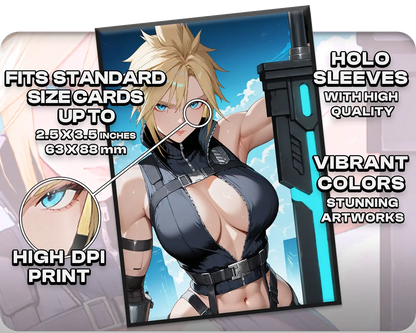 Cloud, Midgar Mercenary (100x Holo Sleeves)