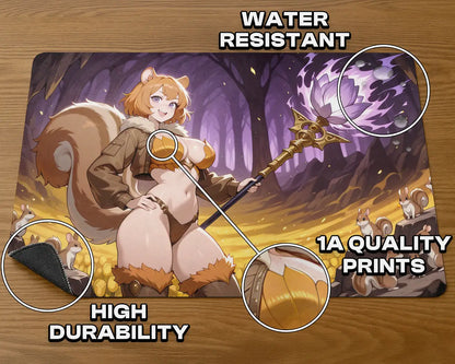 Hazel of the Rootbloom | ProxyWaifus Playmat | 14x24" / 35x60cm