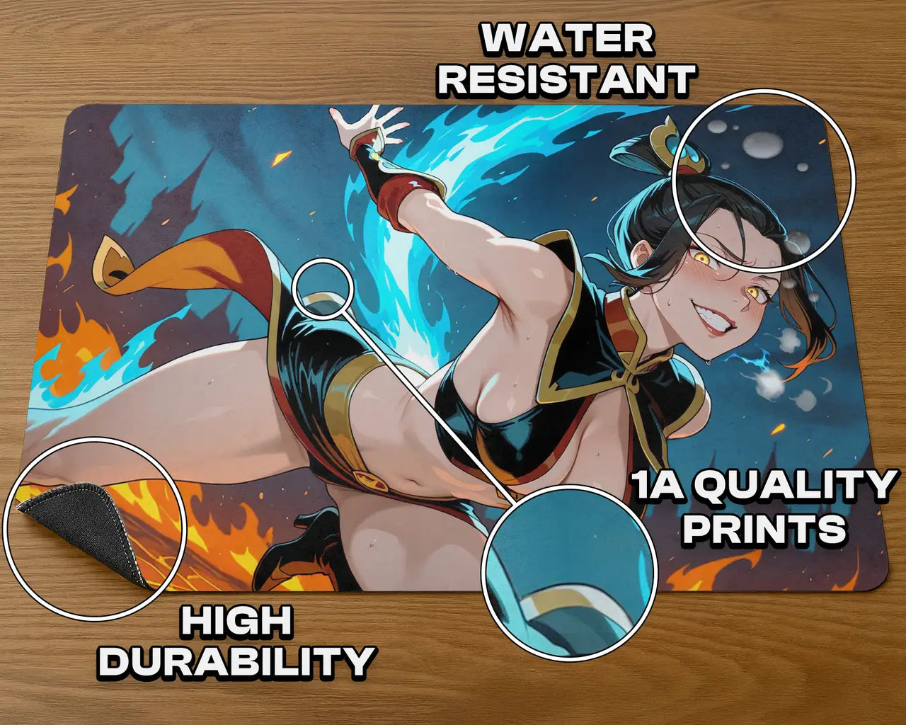 Fire Lord Azula | ProxyWaifus Playmat | 14x24" / 35x60cm