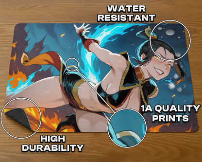 Fire Lord Azula | ProxyWaifus Playmat | 14x24" / 35x60cm