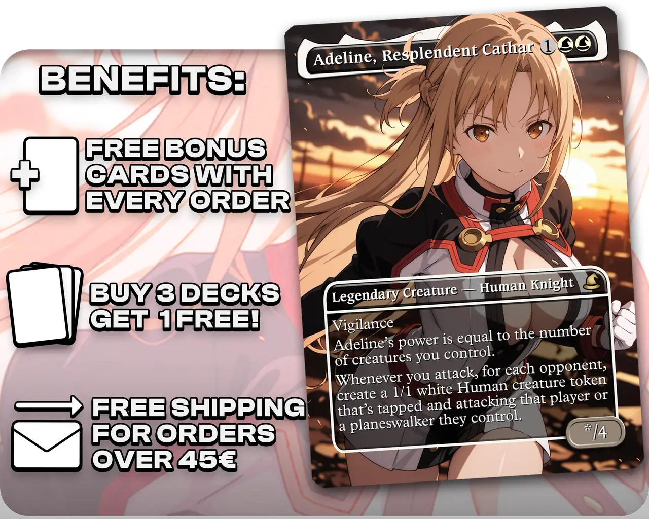 Asuna (SAO) - Adeline, Resplendent Cathar