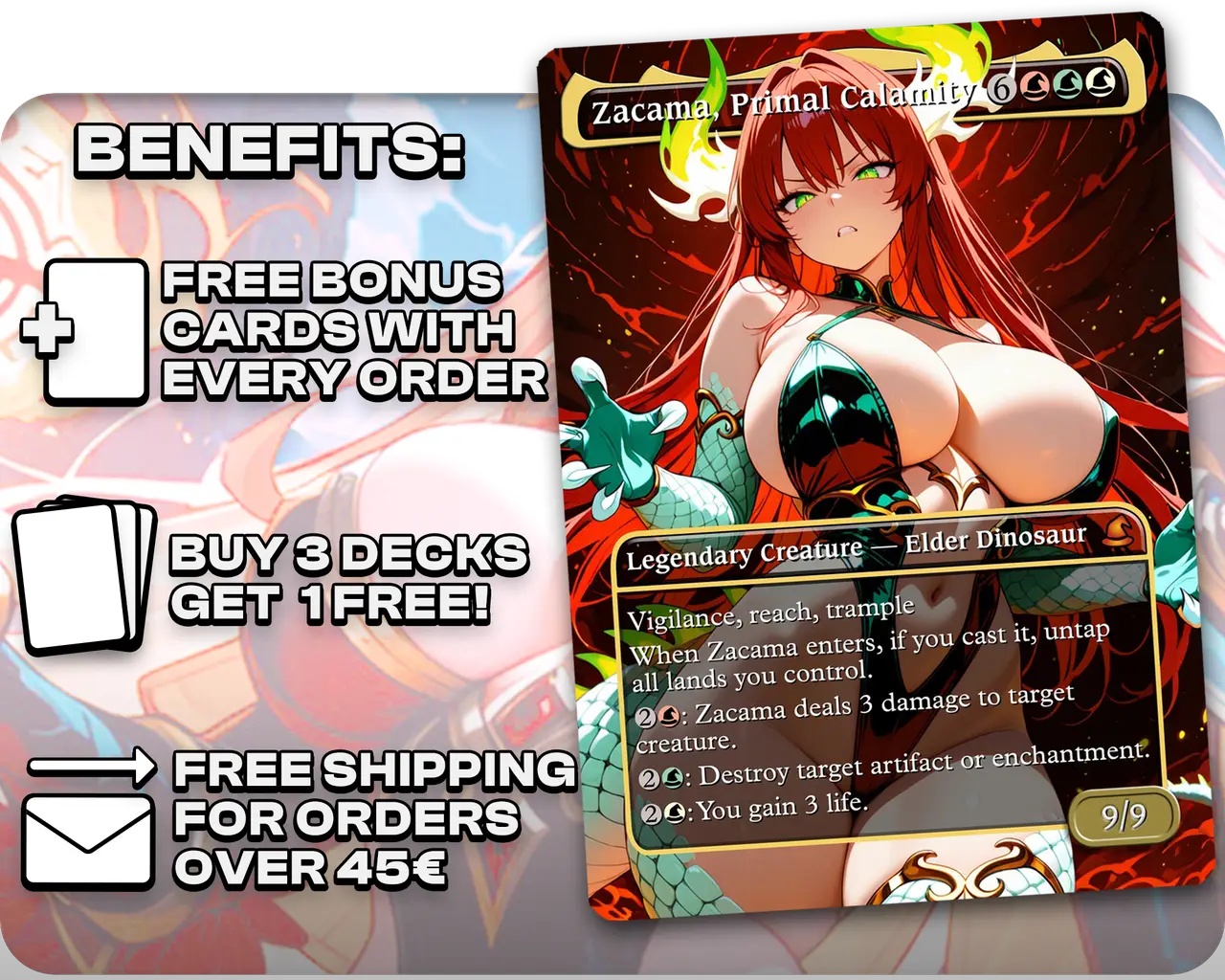 Pantlaza Dinosaur Tribal | Dino Waifus | Commander Deck