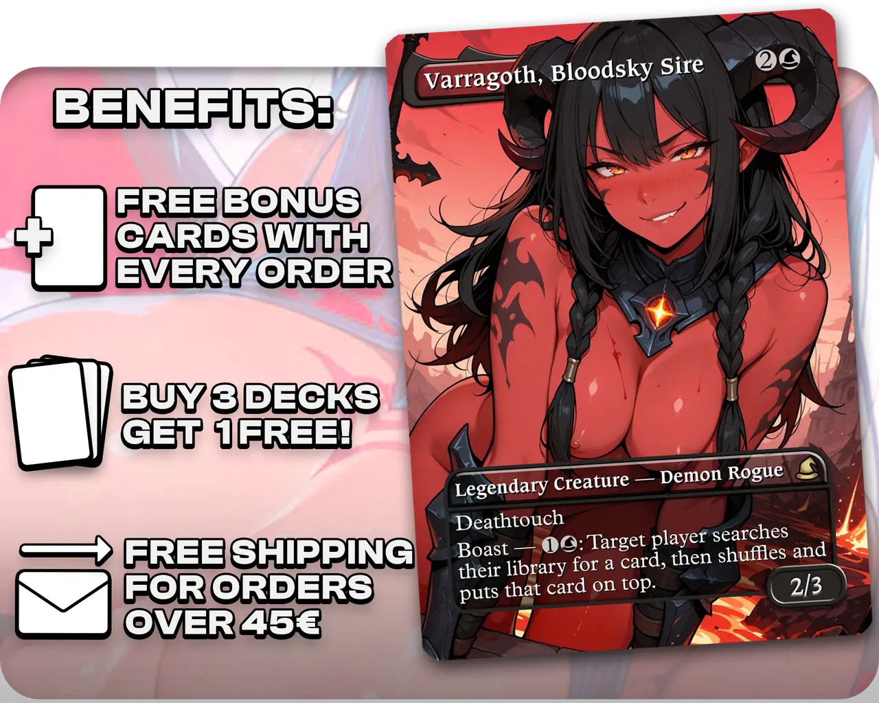 Be'lakor Demon Tribal | 18+ NSFW | Demon Waifus | Commander Deck
