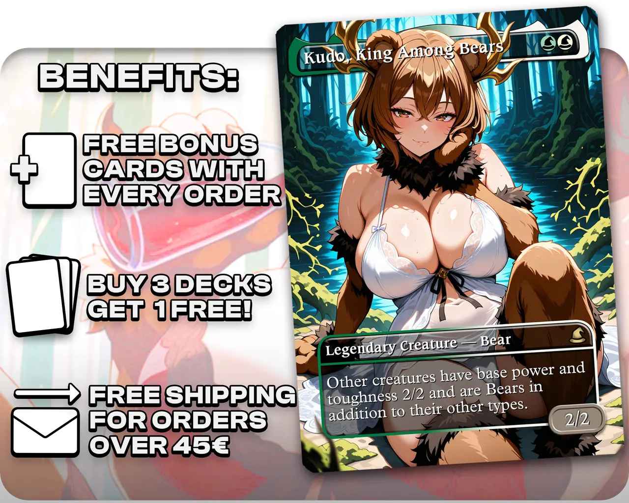Wilson & Folk Hero | Bear Waifus | Commander Deck