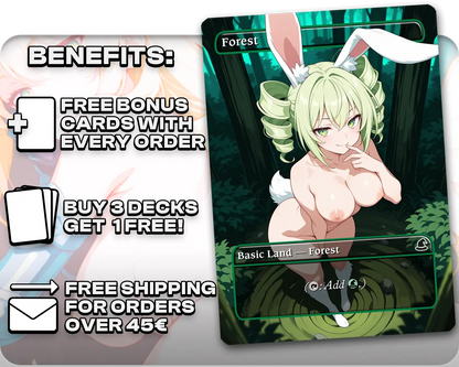 Forest Set | 18+ NSFW | Basic Lands Collection (24 Cards)