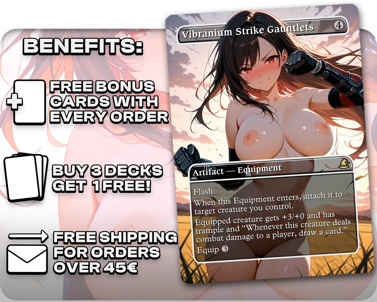 Tifa Lockhart (Final Fantasy) - Vibranium Strike Gauntlets (NSFW)