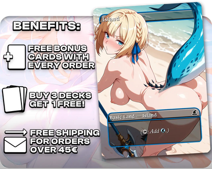 Island Set | 18+ NSFW | Basic Lands Collection (24 Cards)