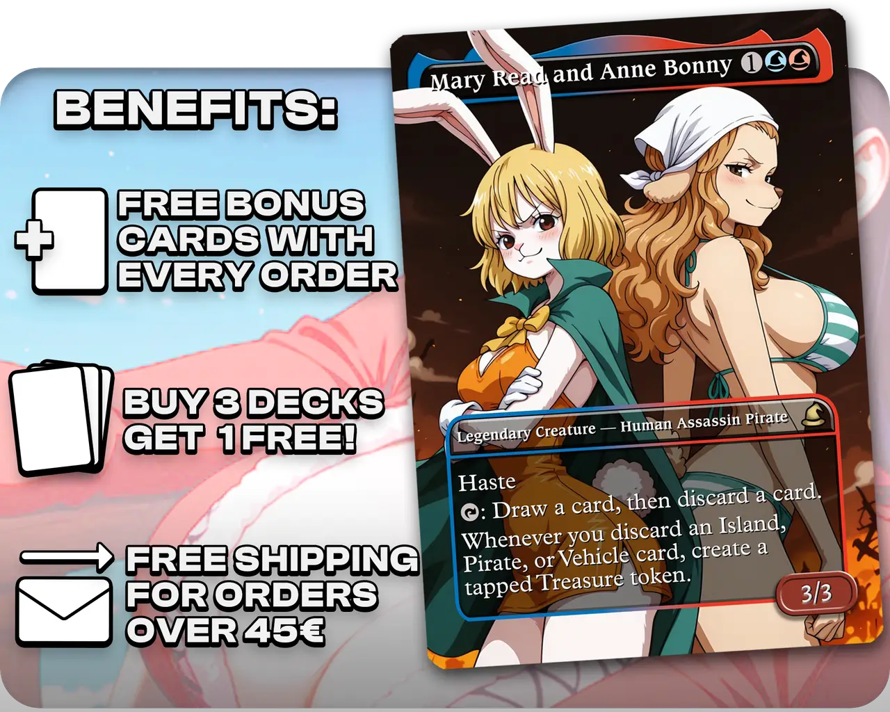 Admiral Pirate Tribal | One Piece Waifus | Commander Deck