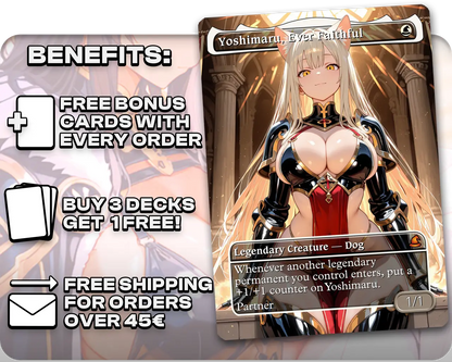 Rin and Seri | Cat and Dog Waifus Tribal | Commander Deck