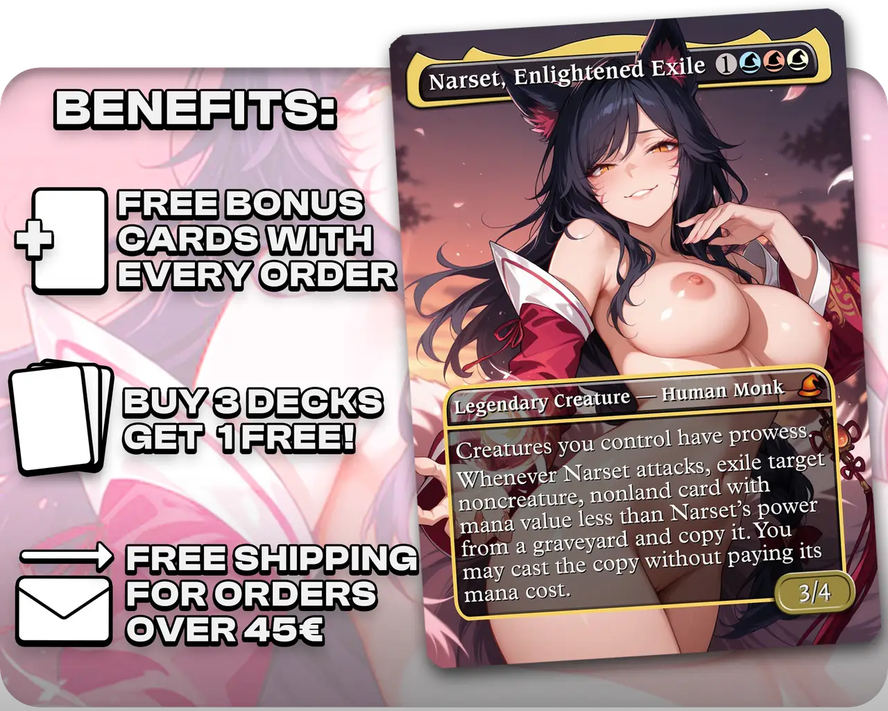 Ahri (League of legends) - Narset, Enlightened Exile (NSFW)