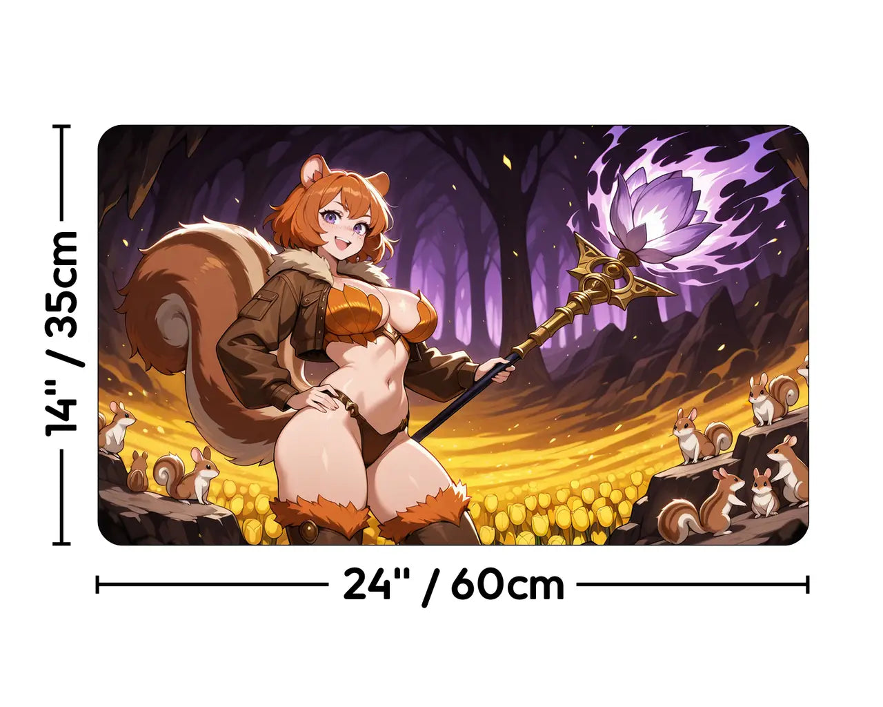 Hazel of the Rootbloom | ProxyWaifus Playmat | 14x24" / 35x60cm