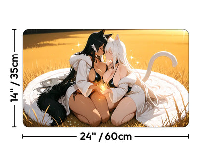 Rind and Seri | ProxyWaifus Playmat | 14x24" / 35x60cm