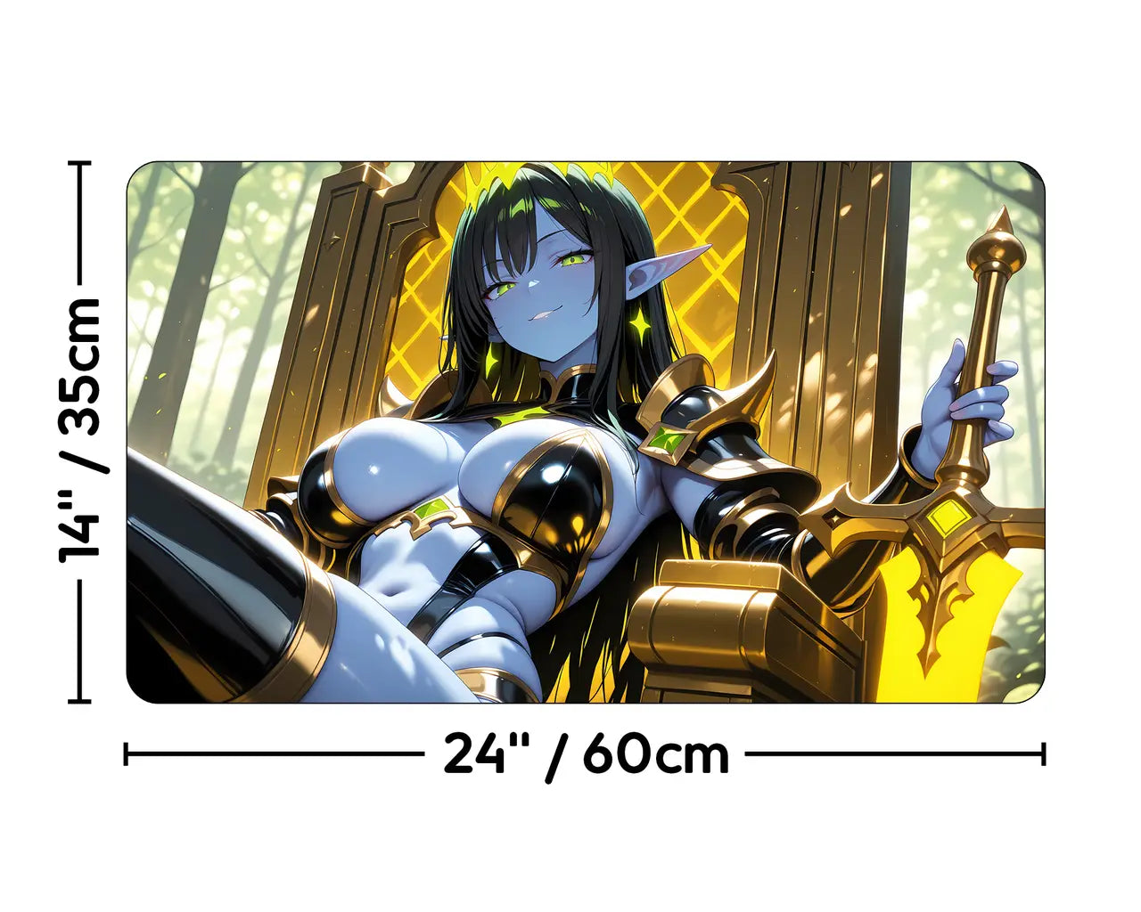 Lathril, Blade of the Elves | ProxyWaifus Playmat | 14x24" / 35x60cm