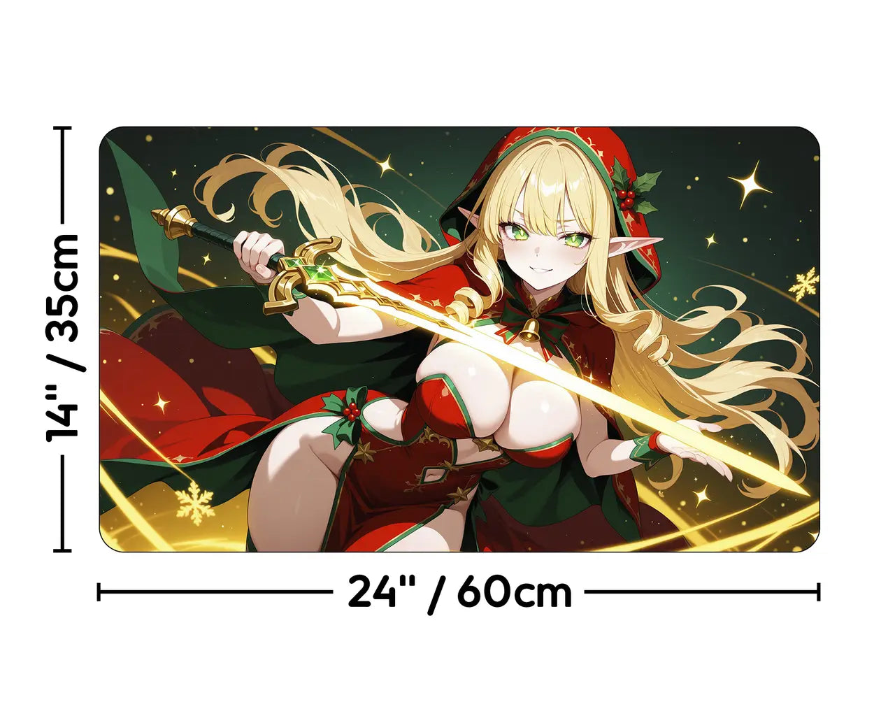 Galadriel Mama Noel | ProxyWaifus Playmat | 14x24" / 35x60cm