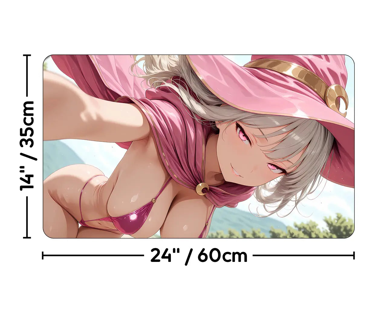 Luna, ProxyWaifus Mascot | ProxyWaifus Playmat | 14x24" / 35x60cm