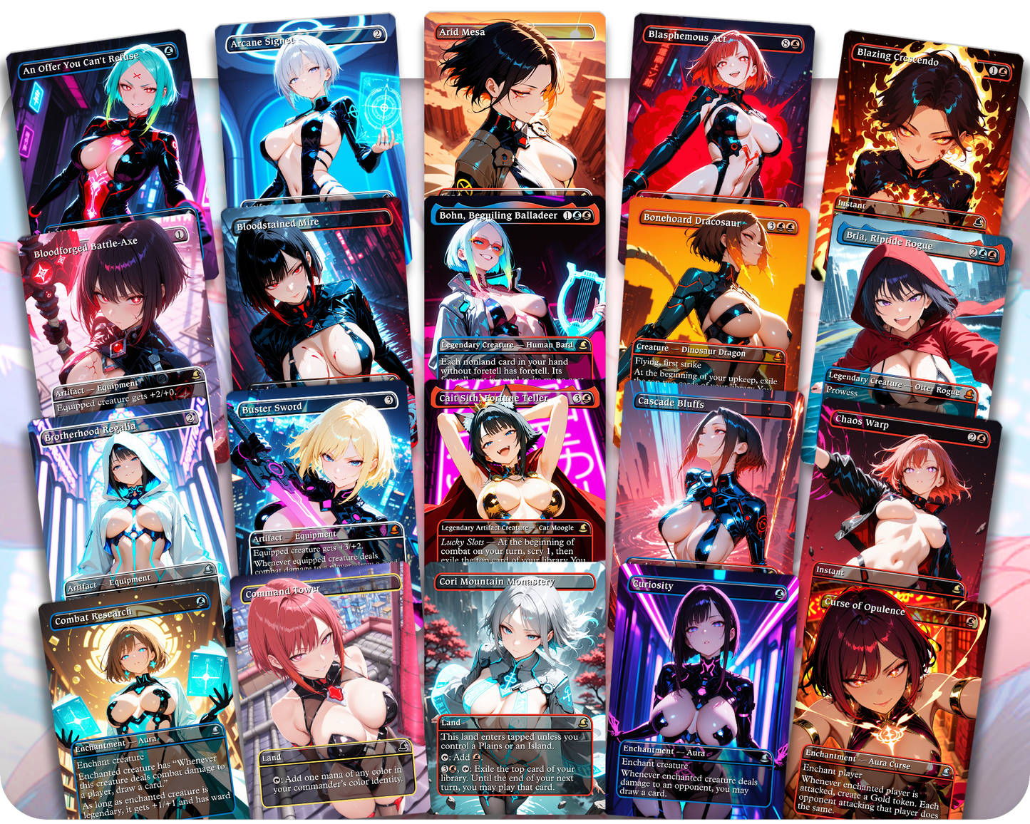 Spider-Man 2099 Voltron | Cyberpunk Waifus Theme | Commander Deck
