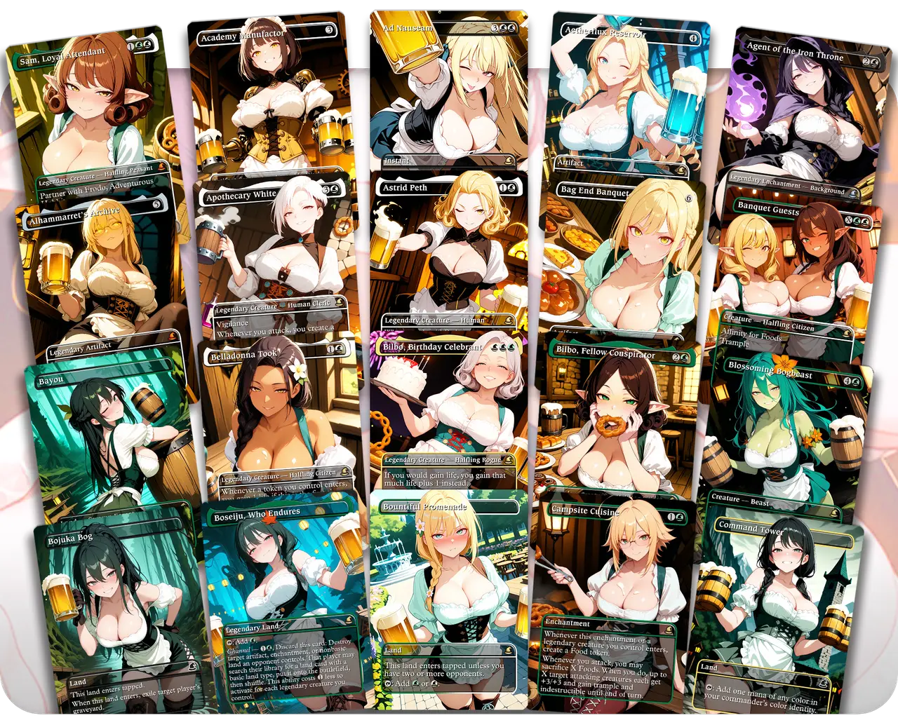 Frodo & Sam Oktoberfest | Beer Maiden Waifus | Commander Deck