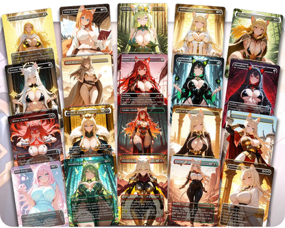 Rin and Seri | Cat and Dog Waifus Tribal | Commander Deck