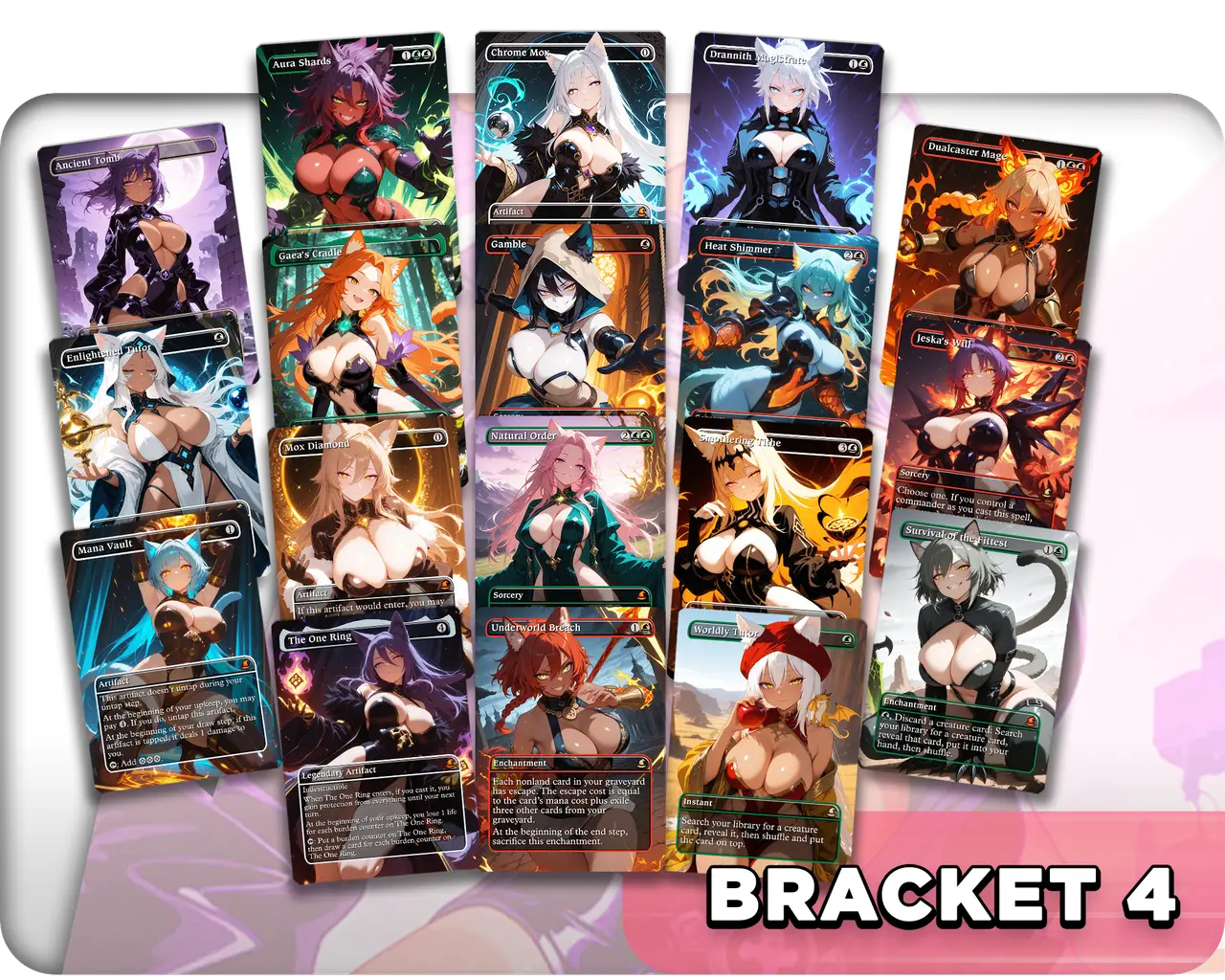 Rin and Seri Tribal | Cat and Dog Waifus | Upgrade Sets