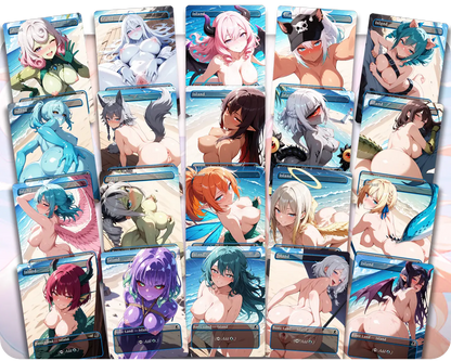 Island Set | 18+ NSFW | Basic Lands Collection (24 Cards)