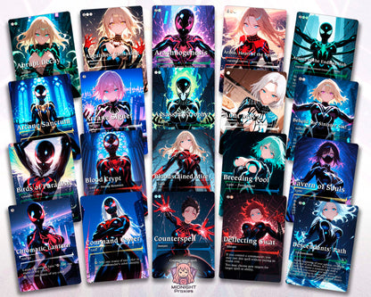 Cosmic Spider-man 5 Color Spider Tribal | 118 Proxy Cards | Commander EDH Deck (Full MidnightProxies Deck)