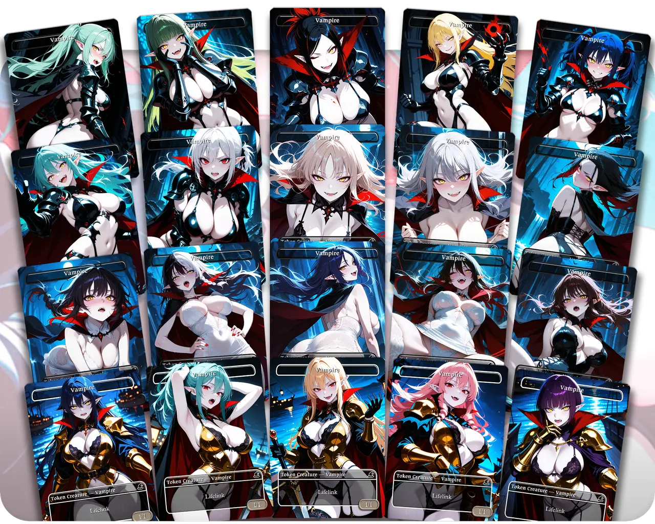 Vampire Token Set (24 Cards)