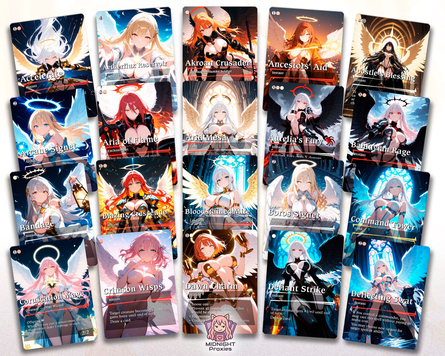 Feather Spellslinger - 118 Proxy Cards  - Commander EDH Deck (Full MidnightProxies Deck)