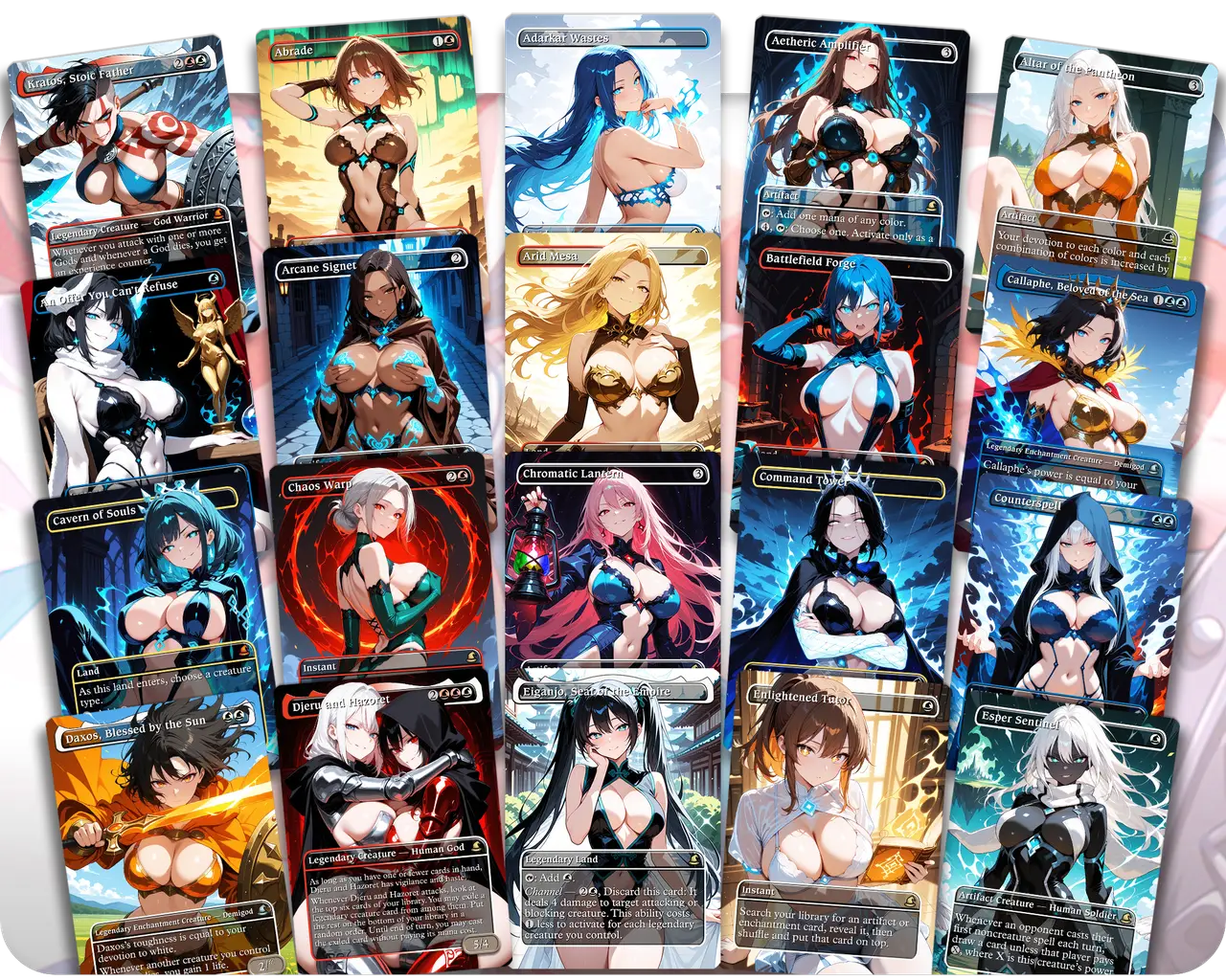 Kratos & Atreus Gods Tribal | Goddess Waifus | Commander Deck