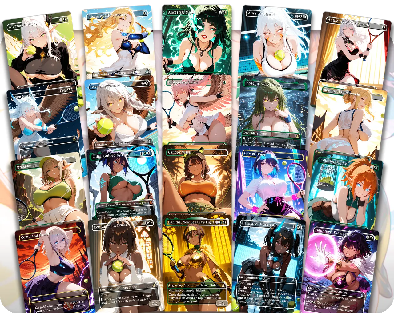 Ellivere of the Wild Court | Tennis Court Waifus | Commander Deck