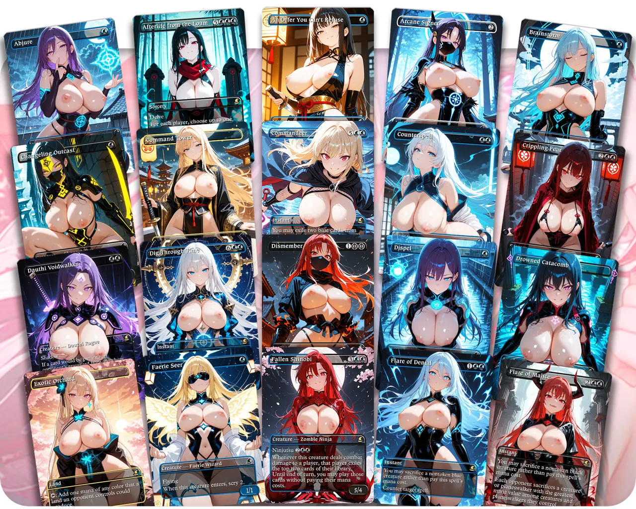 Yuriko Tempo | 18+ NSFW | Ninja Goddess | Commander Deck