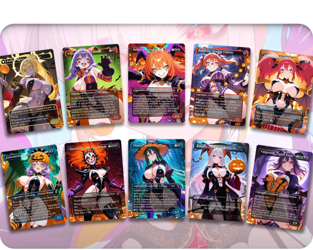 Kefka Discard | Clown Waifus | Halloween Special (10 Cards)