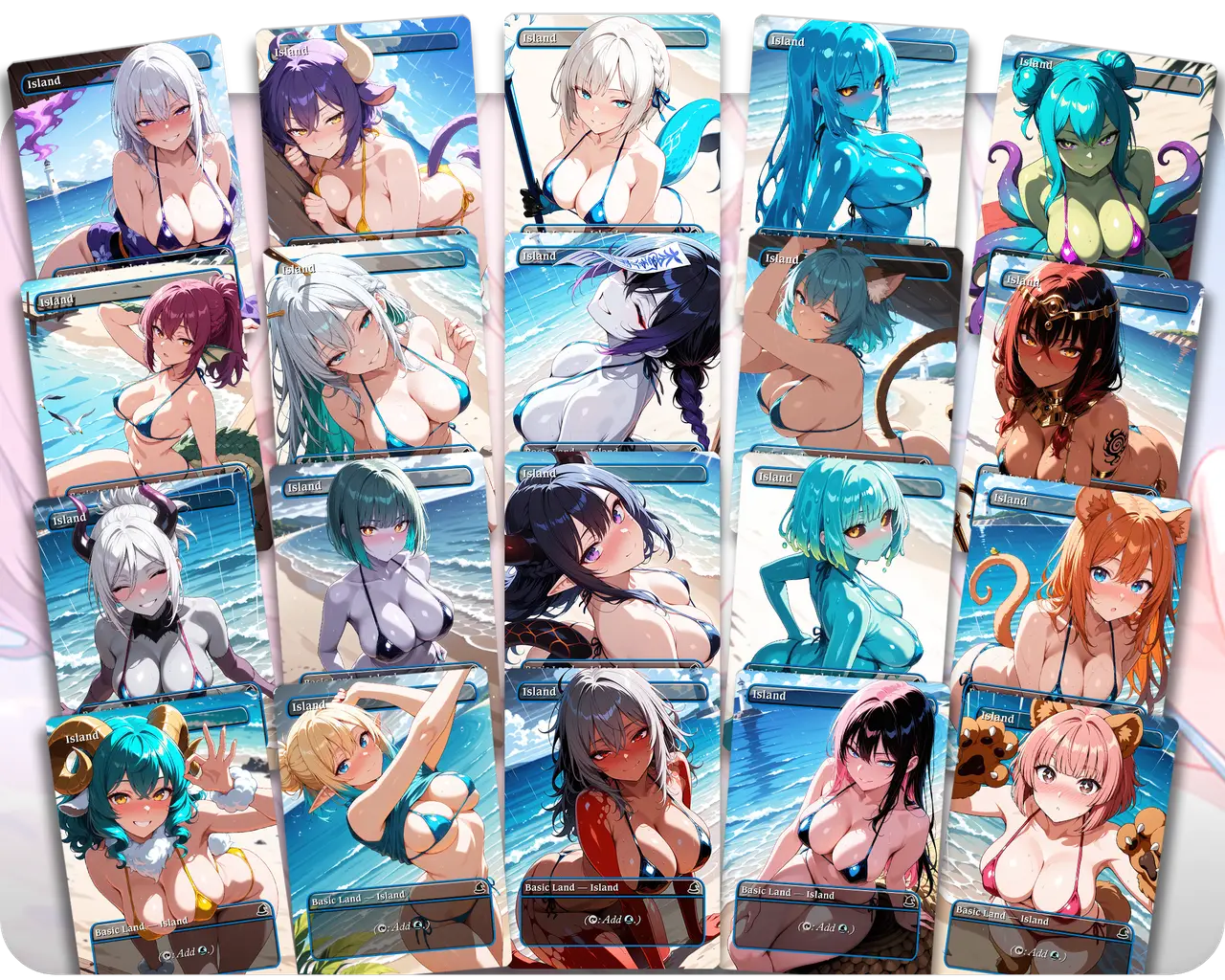 Island Set | Basic Lands Collection (24 Cards)