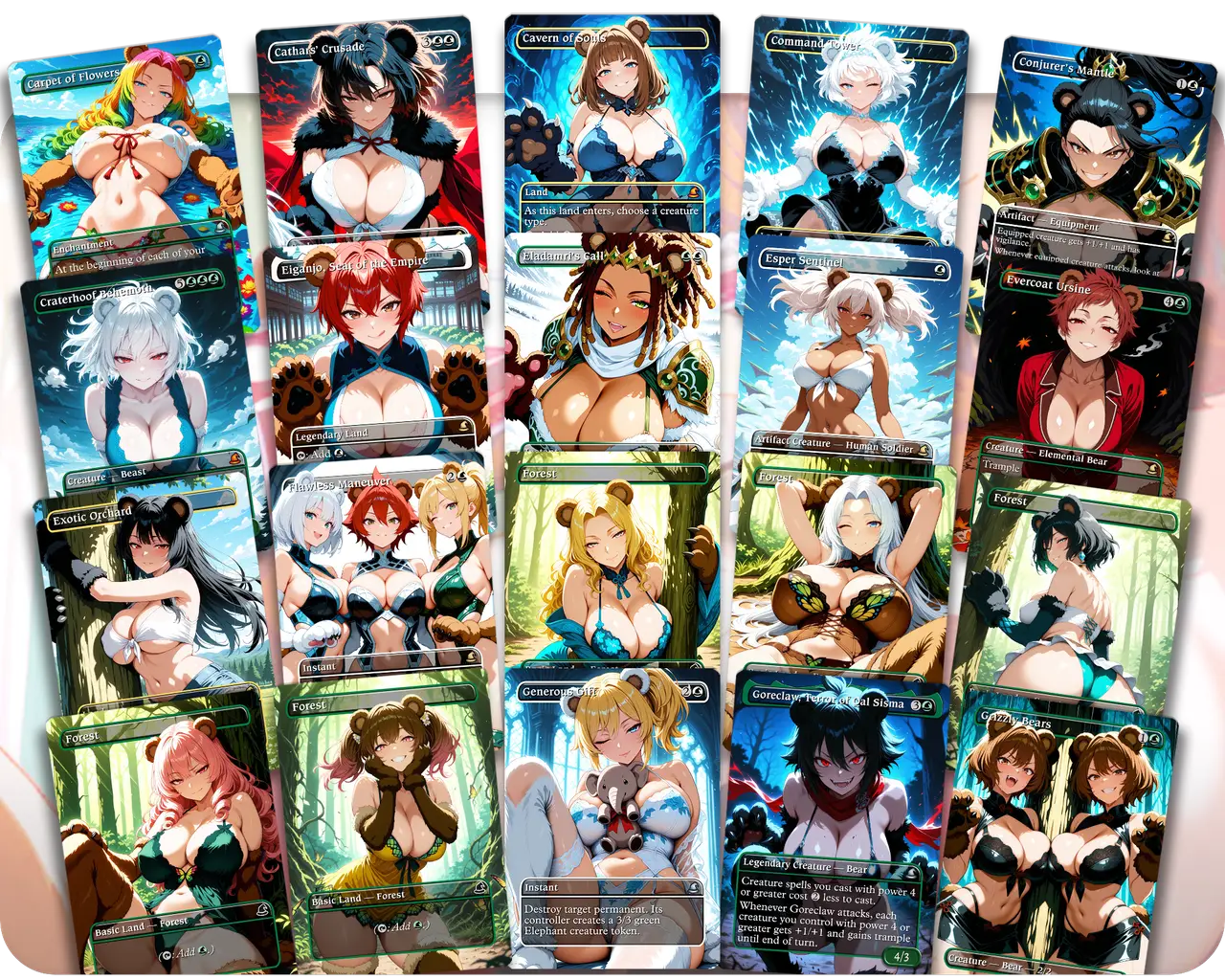 Wilson & Folk Hero | Bear Waifus | Commander Deck
