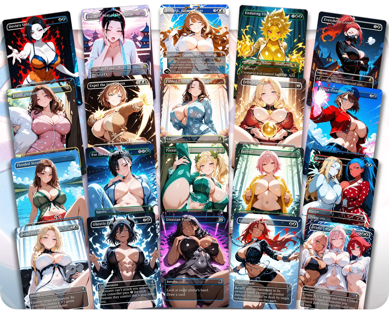 Invisible Woman Sleepover Party | Pajamas Waifus | Commander Deck