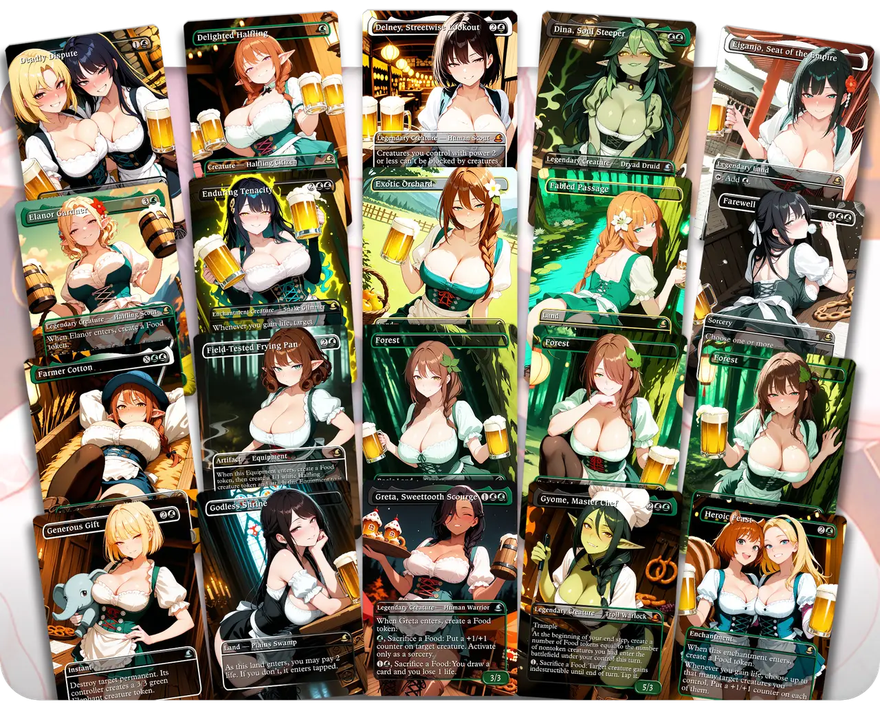 Frodo & Sam Oktoberfest | Beer Maiden Waifus | Commander Deck