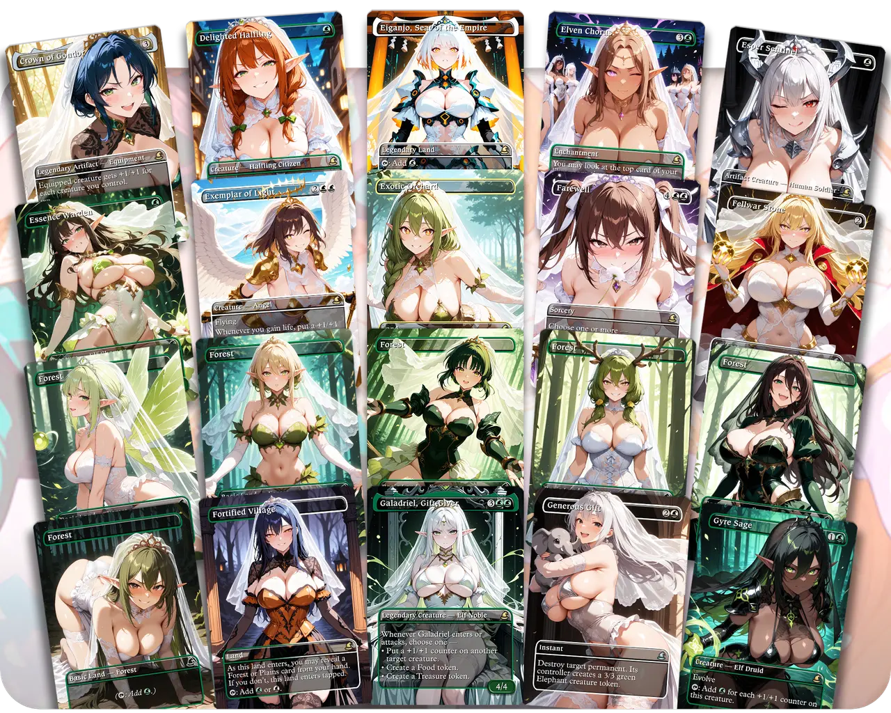 Aragorn and Arwen | Wedding Waifus | Commander Deck