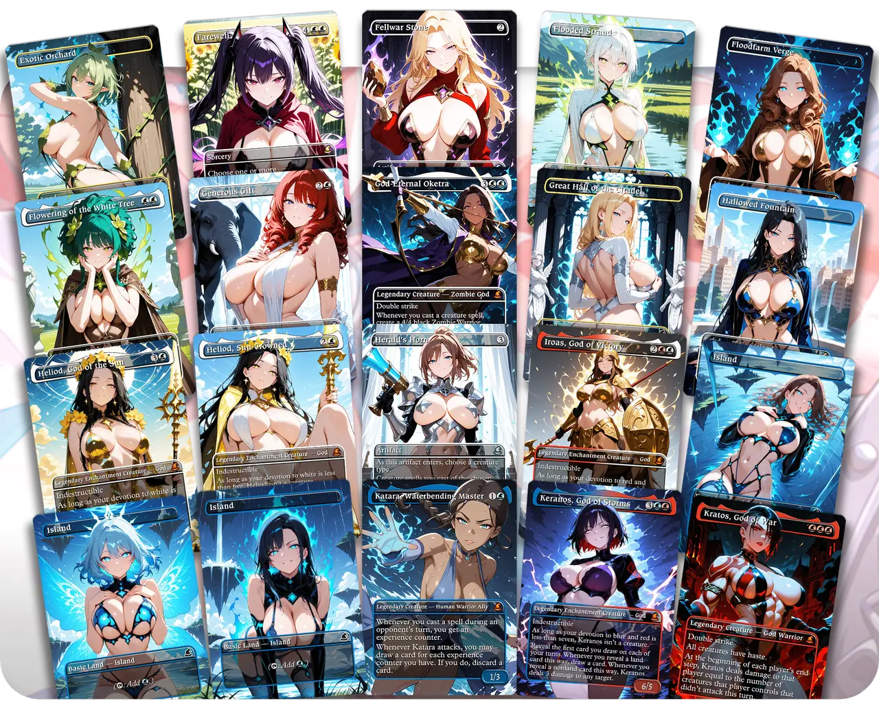 Kratos & Atreus Gods Tribal | Goddess Waifus | Commander Deck