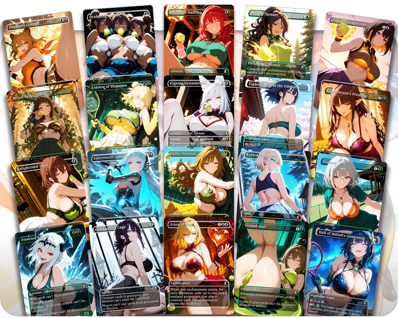 Ellivere of the Wild Court | Tennis Court Waifus | Commander Deck