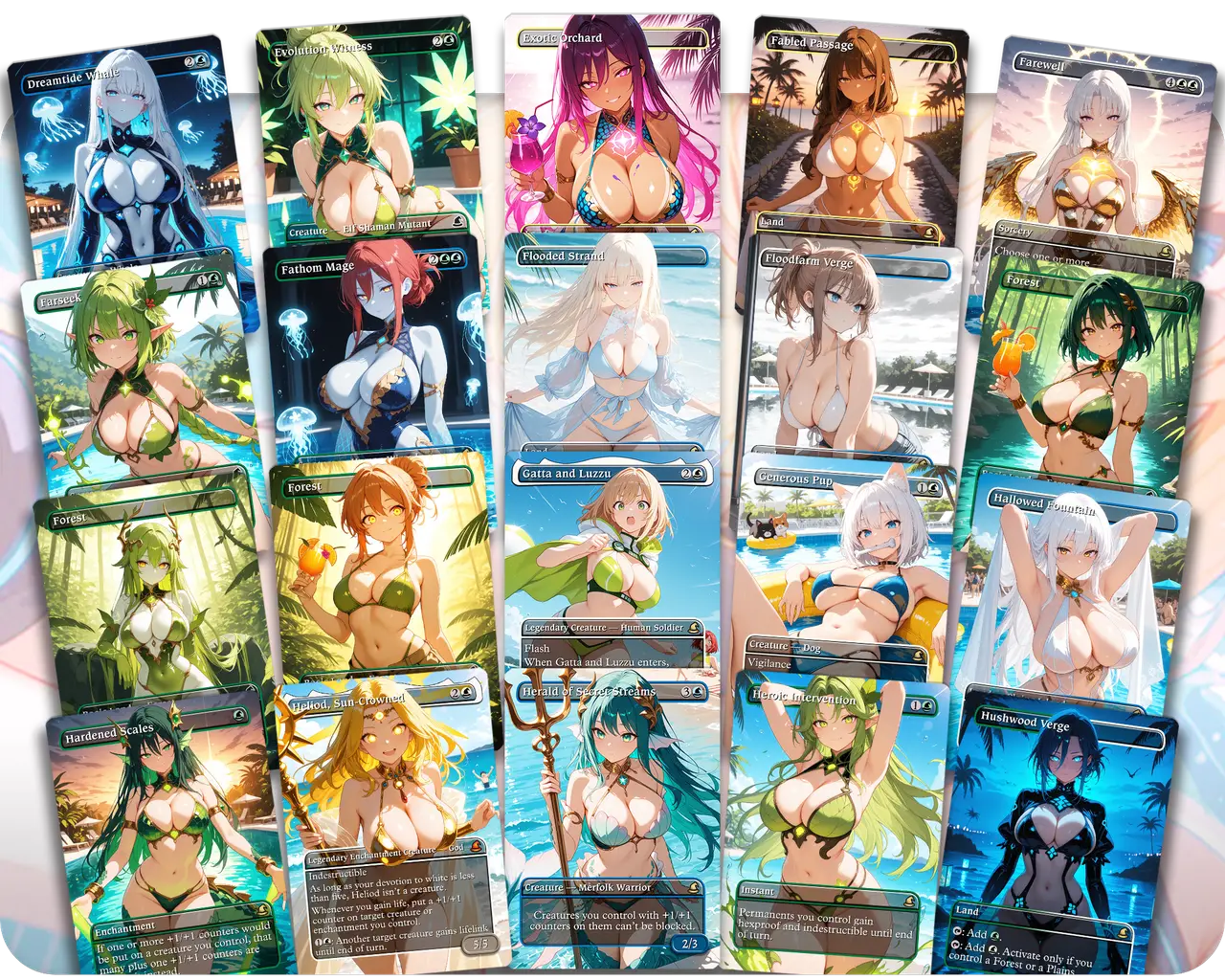 Tidus Pool Party | Swimsuit Waifus | Commander Deck