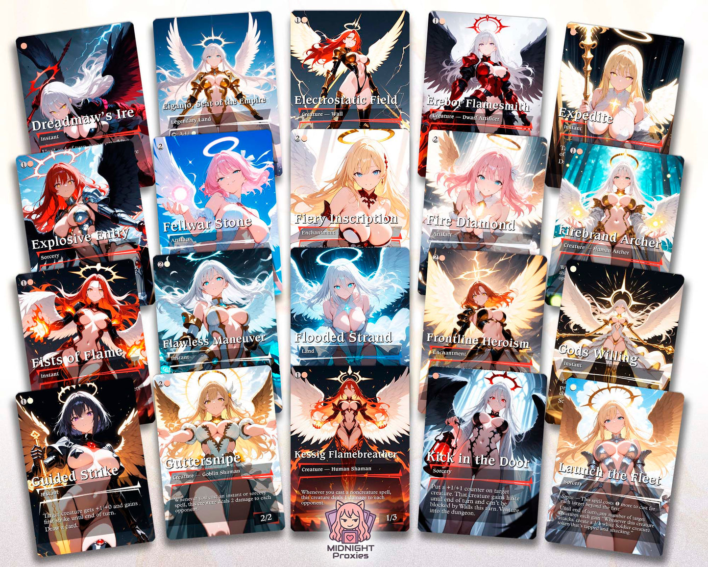 Feather Spellslinger - 118 Proxy Cards  - Commander EDH Deck (Full MidnightProxies Deck)