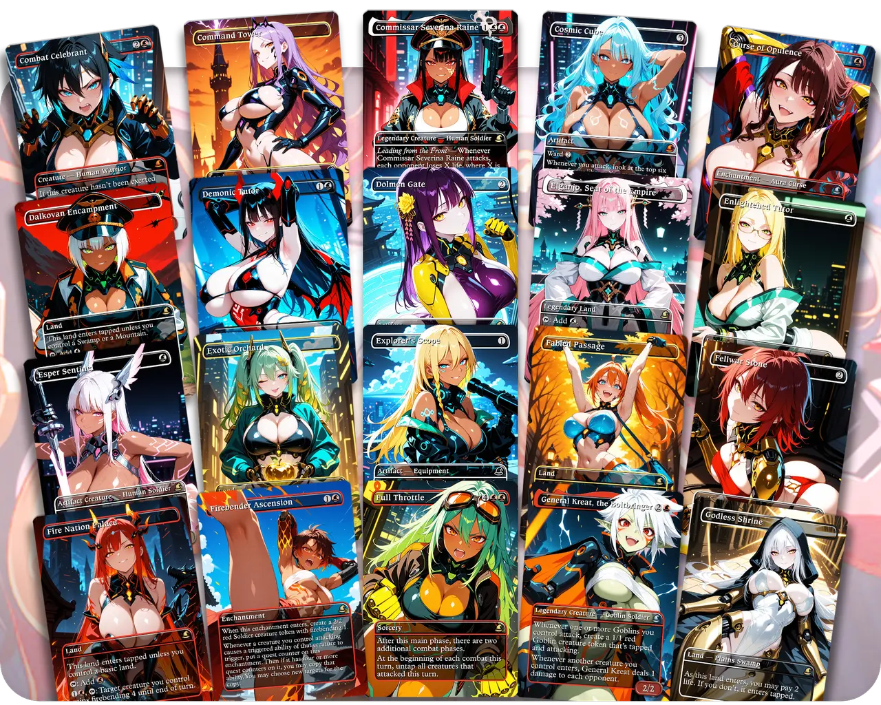 Isshin, Two Heavens as One | Cyberpunk Waifus | Commander Deck
