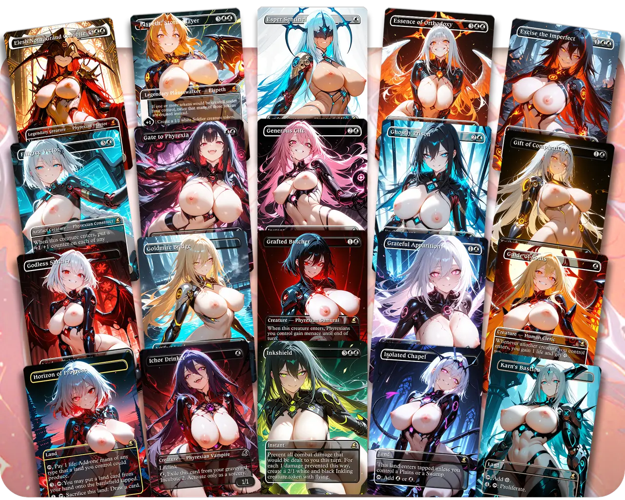 Brimaz Phyrexian Tribal | 18+ NSFW | Phyrexian Waifus | Commander Deck