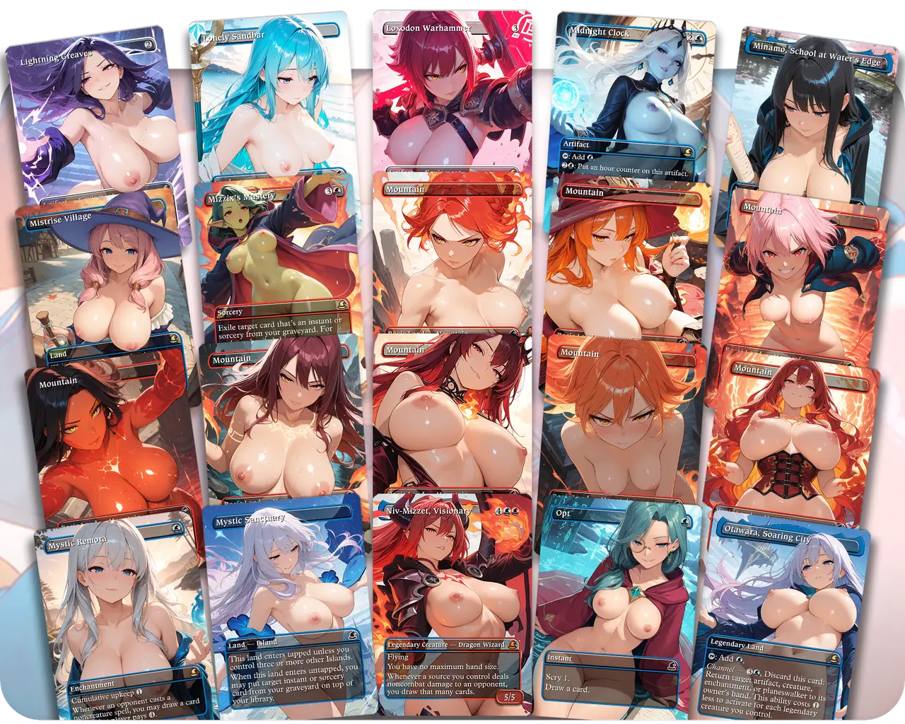 Vivi Ornitier Spellslinger | 18+ NSFW | Wizard Waifus Theme | Commander Deck