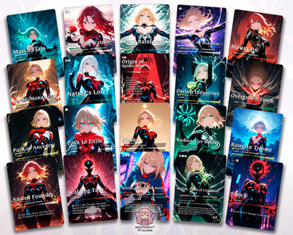Cosmic Spider-man 5 Color Spider Tribal | 118 Proxy Cards | Commander EDH Deck (Full MidnightProxies Deck)