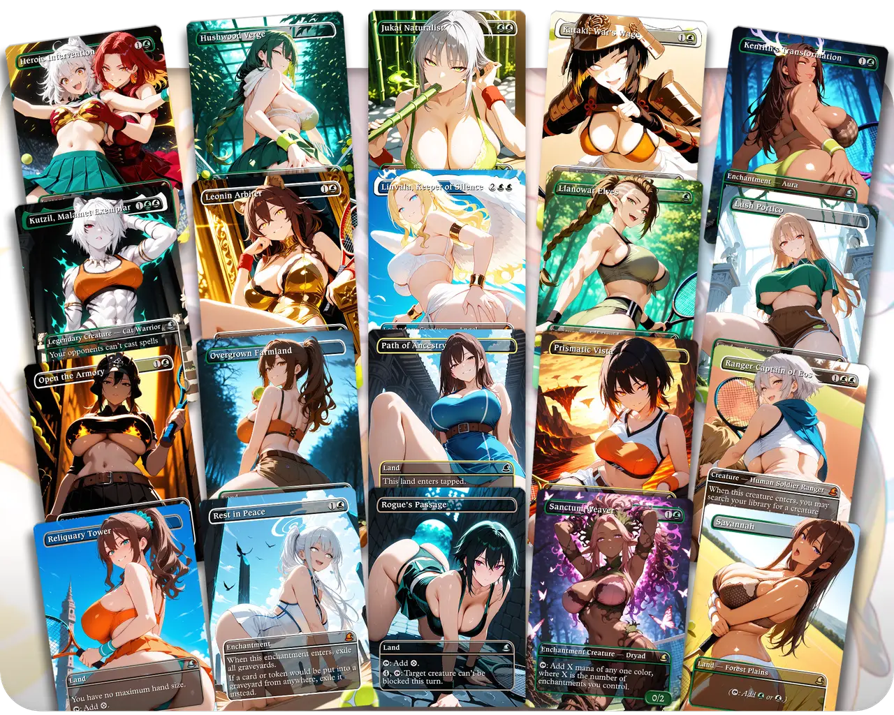 Ellivere of the Wild Court | Tennis Court Waifus | Commander Deck